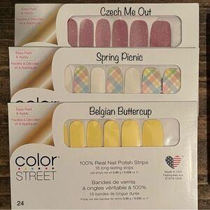 NWT 3 Color Street Nail Polish Strips!